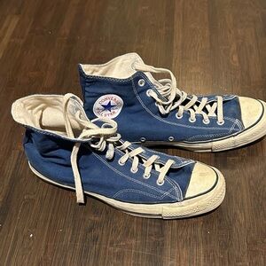 Converse Navy High-Top Sneakers with White Trim